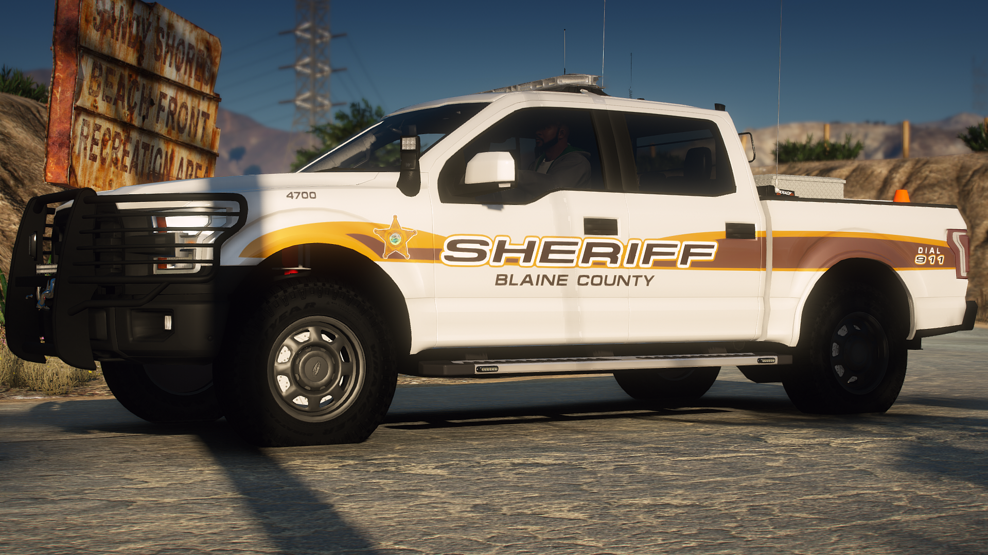 [4K] Traill County Inspired F-150 Sheriff Texture | Modification Universe