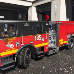 LA County Fire Engine 135 Blacktop [4K]