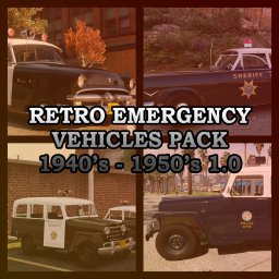 Retro Emergency Vehicles Pack ( 40's - 50's )