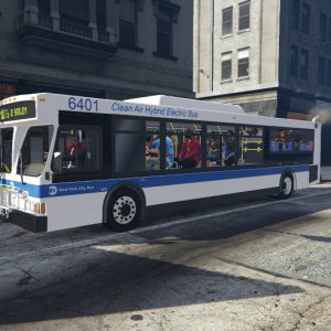 MTA NYC Bus Orion VII HEV 6401